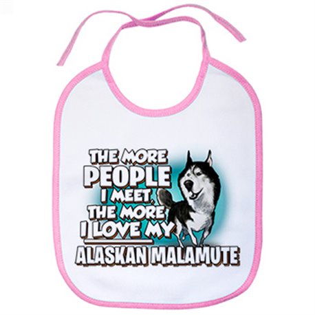 Babero I love my Alaskan Malamute raza perro