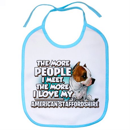 Babero I love my American Staffordshire raza perro