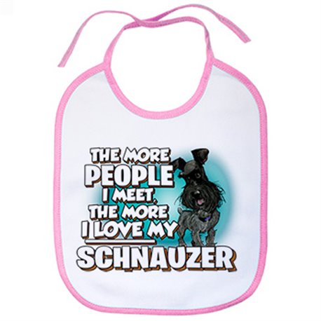 Babero I love my Black Schnauzer raza perro