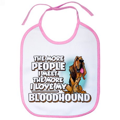 Babero I love my Bloodhound raza perro
