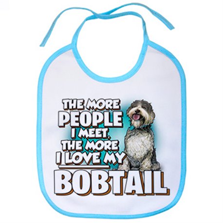 Babero I love my Bobtail raza perro