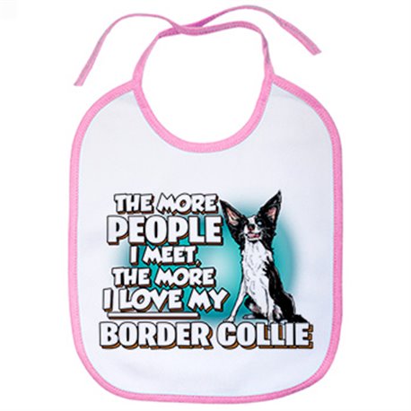 Babero I love my Border Collie raza perro