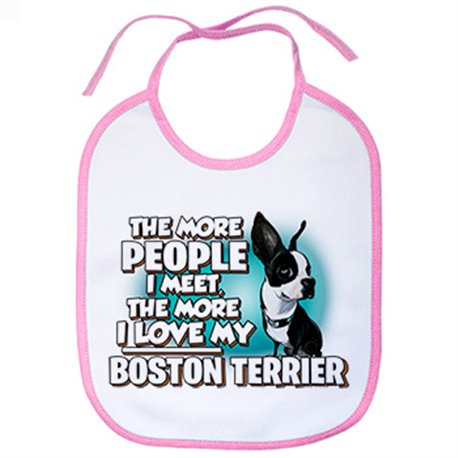 Babero I love my Boston Terrier raza perro
