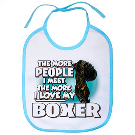 Babero I love my Boxer Atigrado raza perro