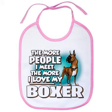 Babero I love my Boxer raza perro