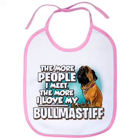 Babero I love my Bullmastiff raza perro