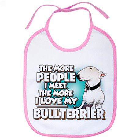 Babero I love my Bullterrier raza perro