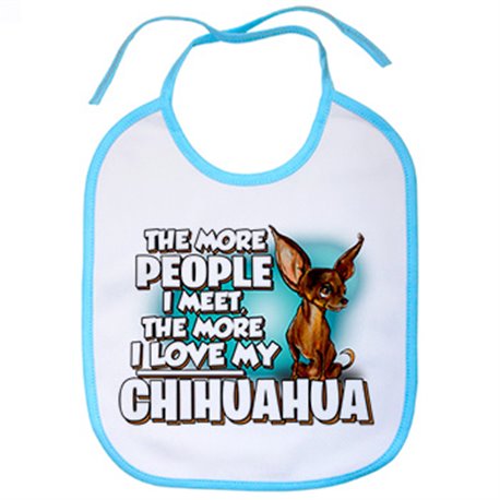 Babero I love my Chihuahua mascota raza perro