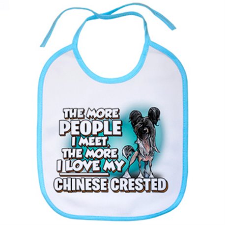 Babero I love my Chinese Crested mascota raza perro