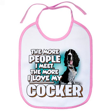 Babero I love my Cocker raza perro