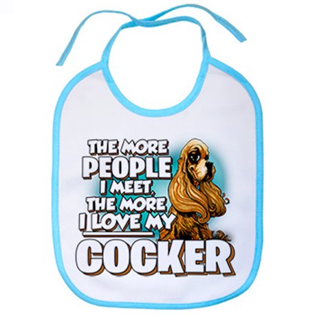 Babero I love my Cocker Spaniel raza perro