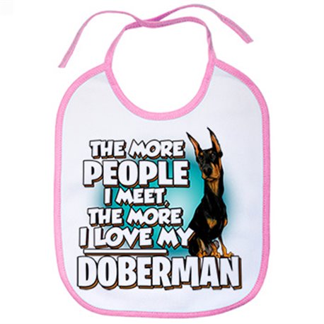 Babero I love my Doberman raza perro