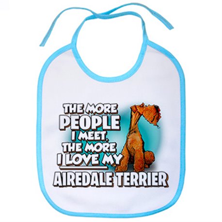 Babero I love my dog Airedale Terrier raza perro
