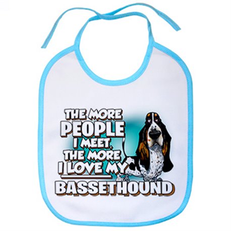 Babero I love my dog Bassethound raza perro