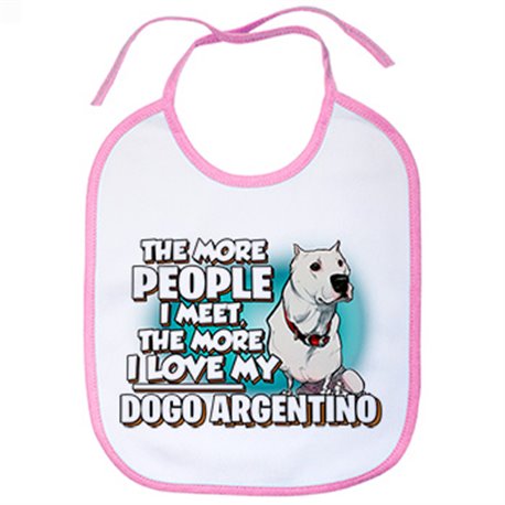 Babero I love my Dogo Argentino raza perro