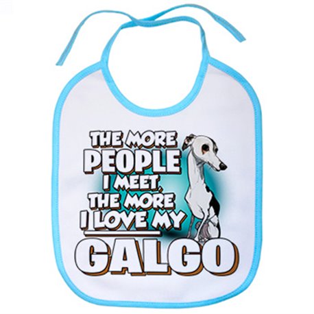 Babero I love my Galgo raza perro