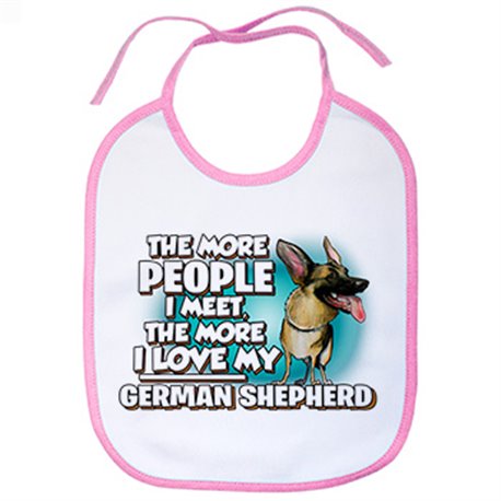 Babero I love my German Shepherd raza perro