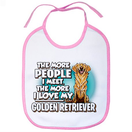 Babero I love my Golden Retriever raza perro