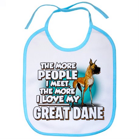 Babero I love my Great Dane raza perro