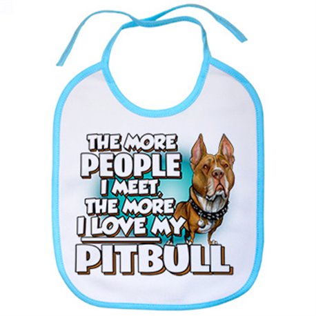 Babero I love my Pitbull raza perro