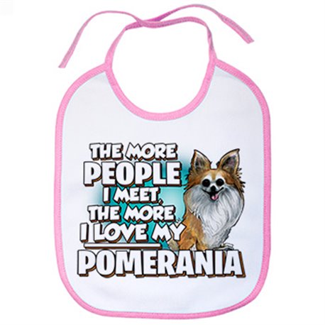 Babero I love my Pomerania raza perro