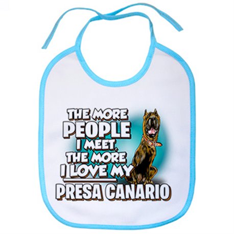 Babero I love my Presa Canario raza perro