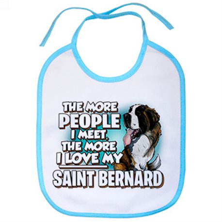 Babero I love my Saint Bernard raza perro