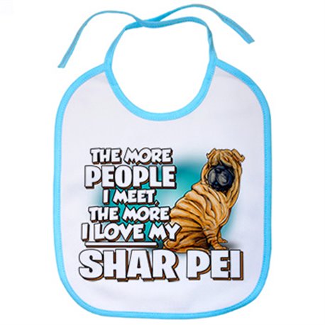 Babero I love my Shar Pei mascota raza perro