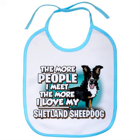 Babero I love my Shetland Sheepdog raza perro