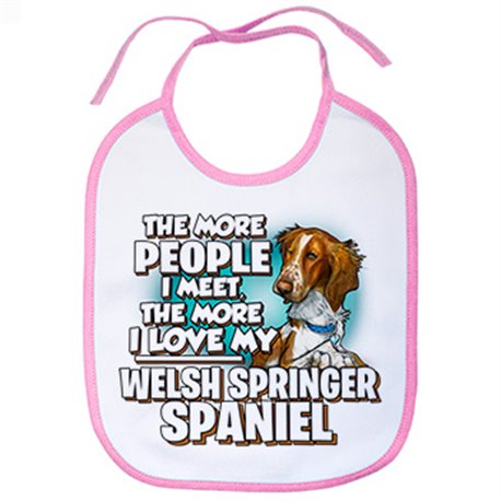 Babero I love my Welsh Springer Spaniel raza perro