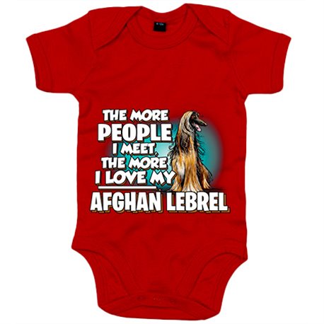 Body bebé I love my Afghan Lebrel raza perro