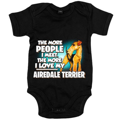 Body bebé I love my Airedale Terrier raza perro