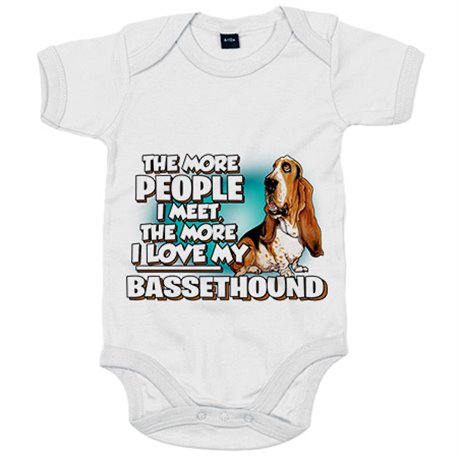 Body bebé I love my Bassethound raza perro