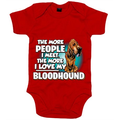 Body bebé I love my Bloodhound mascota raza perro