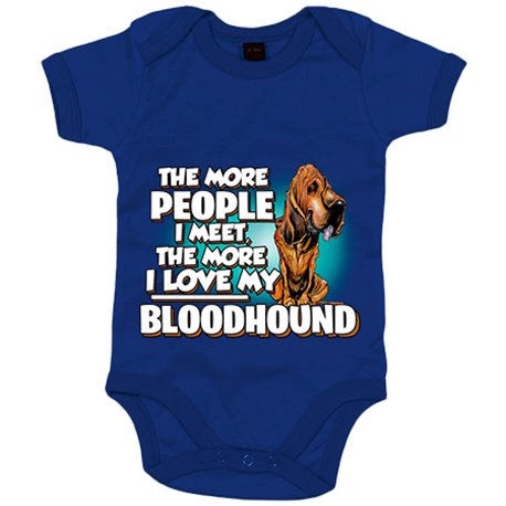 Body bebé I love my Bloodhound mascota raza perro