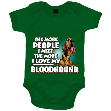 Body bebé I love my Bloodhound raza perro