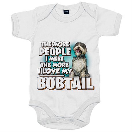Body bebé I love my Bobtail raza perro