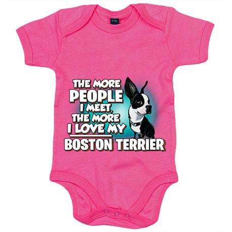 Body bebé I love my Boston Terrier raza perro
