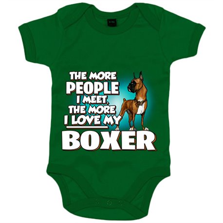 Body bebé I love my Boxer raza perro