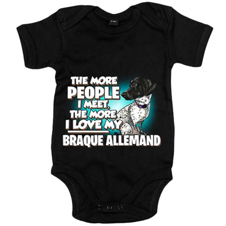 Body bebé I love my Braque Allemand raza perro
