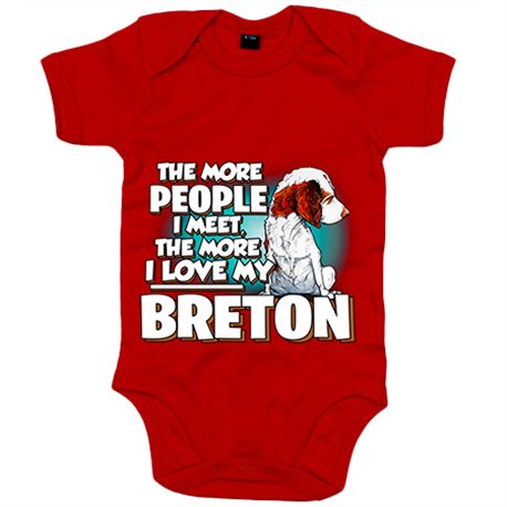 Body bebé I love my Breton raza perro