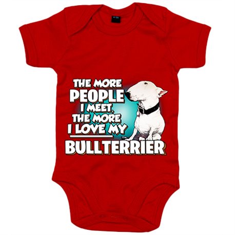 Body bebé I love my Bullterrier raza perro