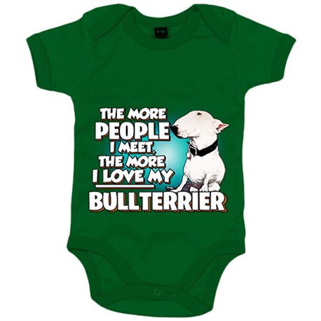 Body bebé I love my Bullterrier raza perro