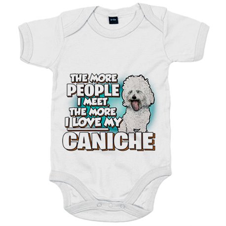 Body bebé I love my Caniche raza perro