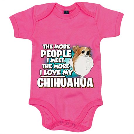 Body bebé I love my Chihuahua long hair raza perro