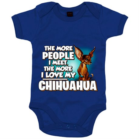 Body bebé I love my Chihuahua mascota raza perro