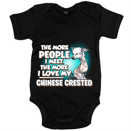 Body bebé I love my Chinese Crested raza perro