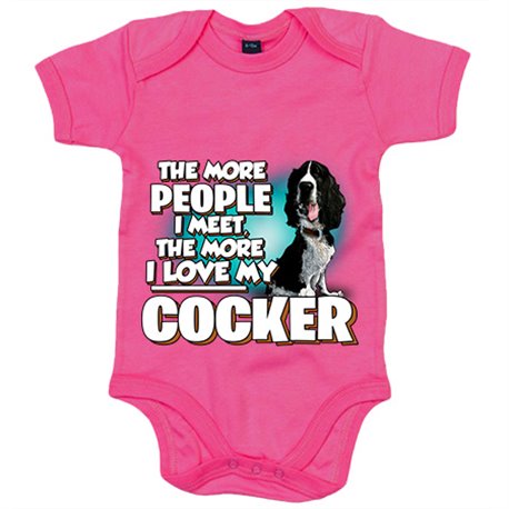 Body bebé I love my Cocker raza perro
