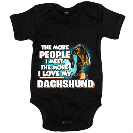 Body bebé I love my Dachshund raza perro