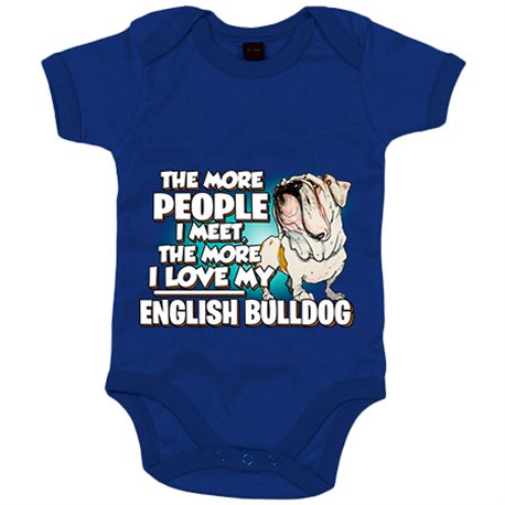 Body bebé I love my English Bulldog raza perro